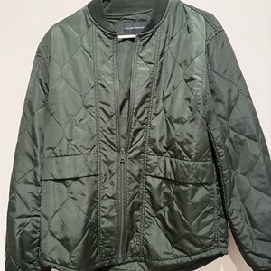 Club Monaco Dark Olive Green Jacket with Branded Neck Label